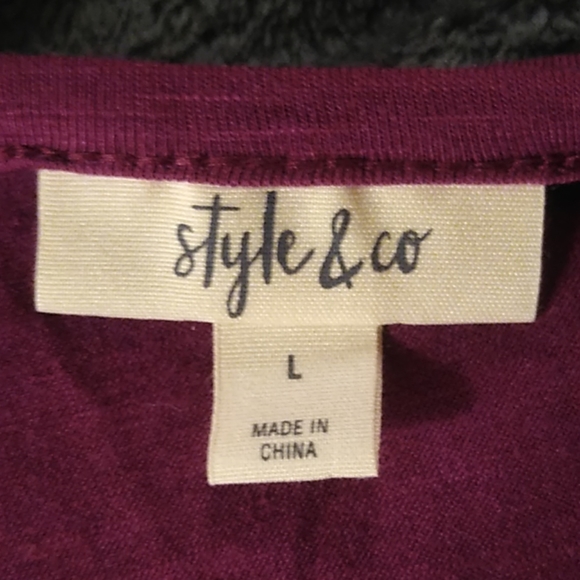 L ruched sleeve  pink top - Picture 4 of 5